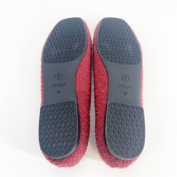 Vivaia Margot 2.0 Terry Knit Flats in Bordeaux Sz 39 - Picture 8 of 8